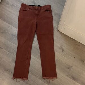 Democracy Women's Cropped Jeans in Rust